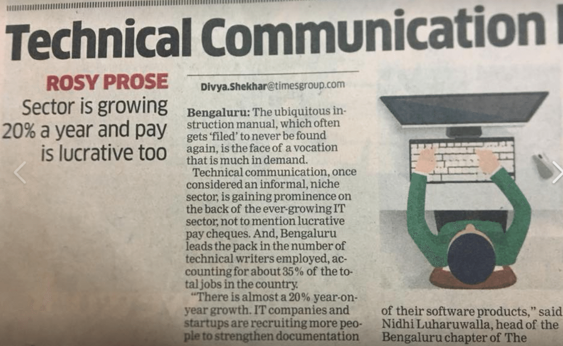 Technical writing in NEWS TechComm